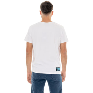 T-shirt da uomo in cotone elasticizzato Leone Summer Vibes
