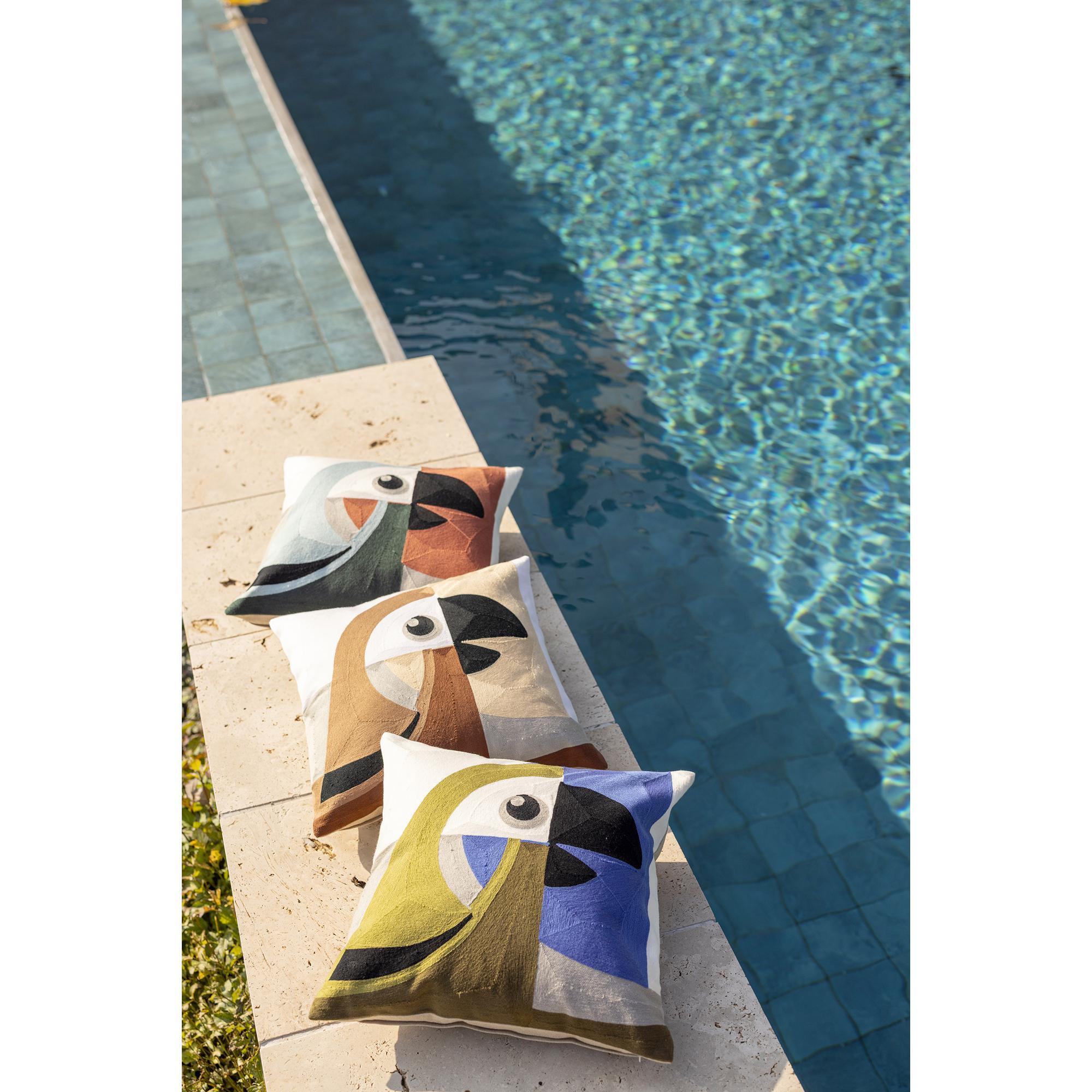 Coussin brodé Loro