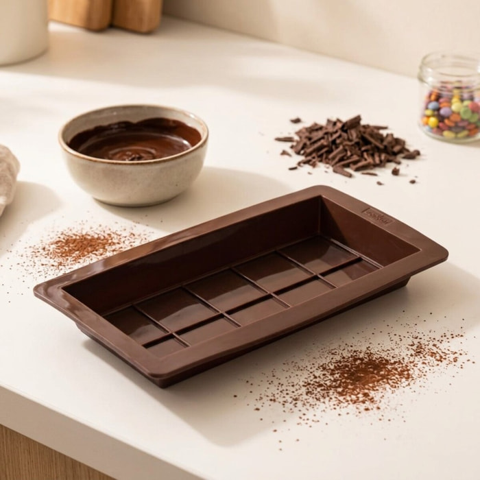 Deux moules à tablettes chocolat de Dubaï en silicone Zenker Special Creative