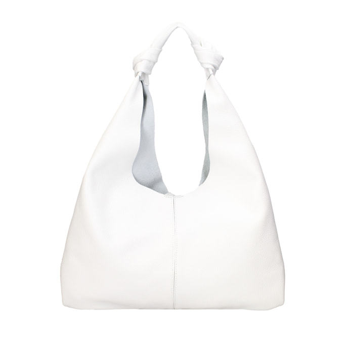 Borsa a spalla da donna In Vera pelle Made in Italy 40x42x2 cm