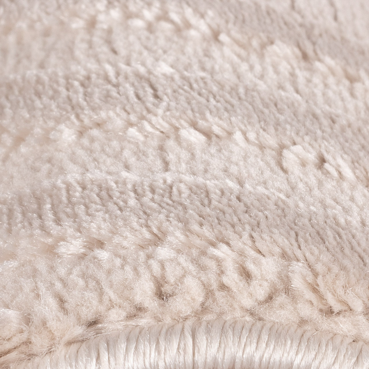 OIA - Tapis moderne à motif géométrique nuance ton sur ton Beige