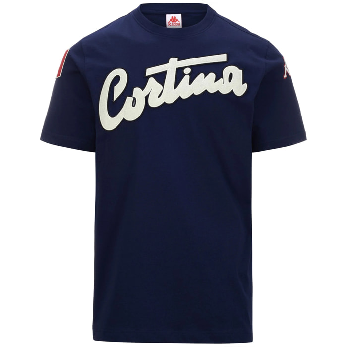 Kappa - Camisetas y tops Hombre Azul - EROI TEE CORTINA