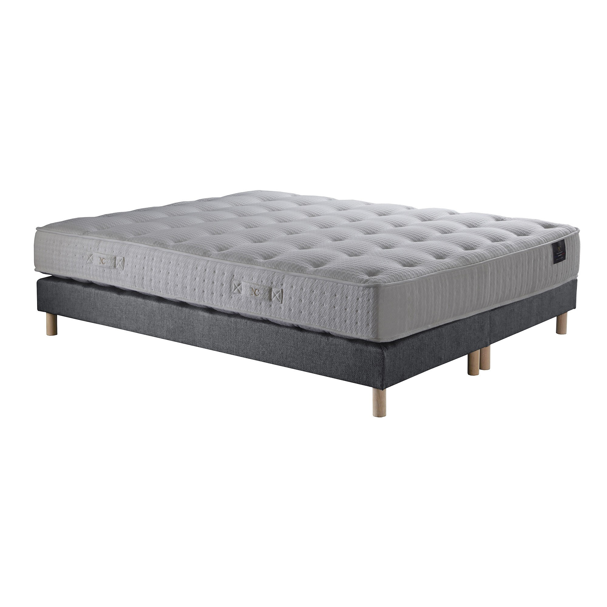 Ensemble Pulsar - Matelas ressorts ensachés Mémoire de forme