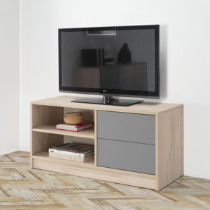 Mueble tv panama 100 cm 2c2h sahara/gris