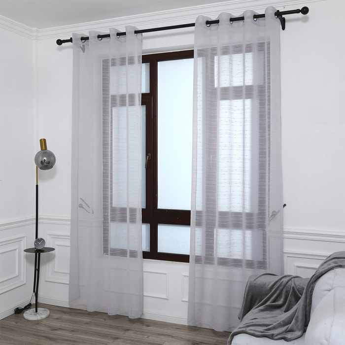 Tenda traslucida con stampo 140x260 cm.