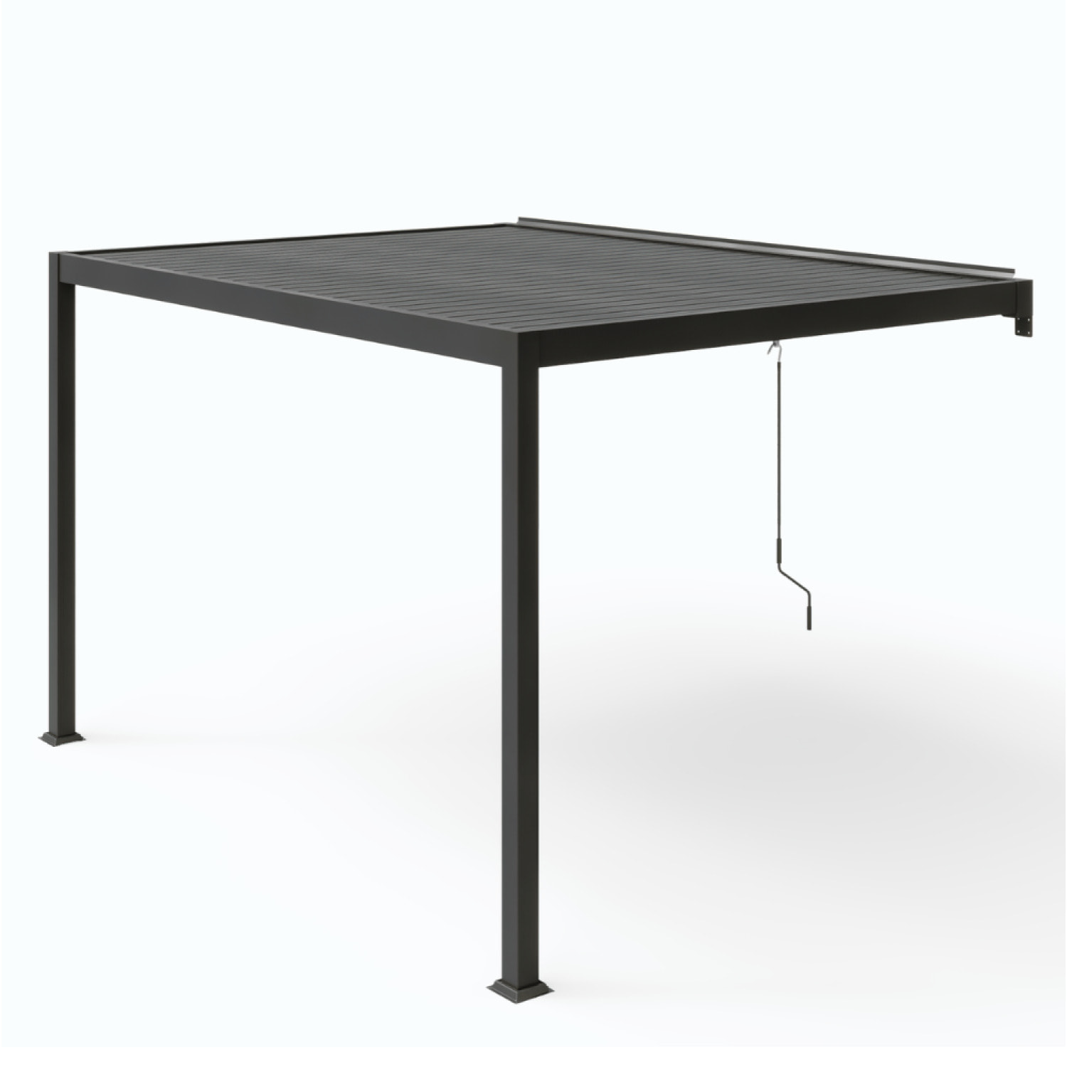 Pergola bioclimatique adossée 3x4 m - BETIM