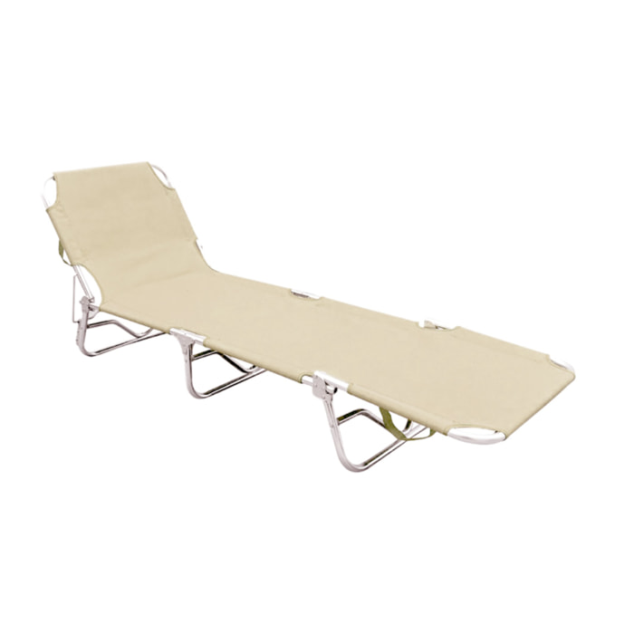 Lettino Spiaggia Piscina Schienale Regolabile Pieghevole Modello Buenos Aires