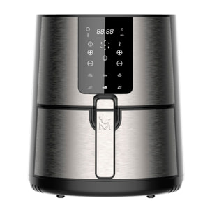 Freidora de aire rocket sin aceite de 3,6l y 1500w con pantalla led táctil y temperatura regulable masterpro