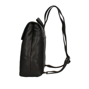 Zaino  da uomo In Vera pelle Made in Italy 27x30x12 cm