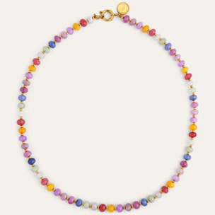Collar Bali Stones Acero Baño Oro