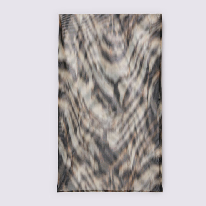 Fiorella Rubino - Foulard stampa zebrata - Marrone