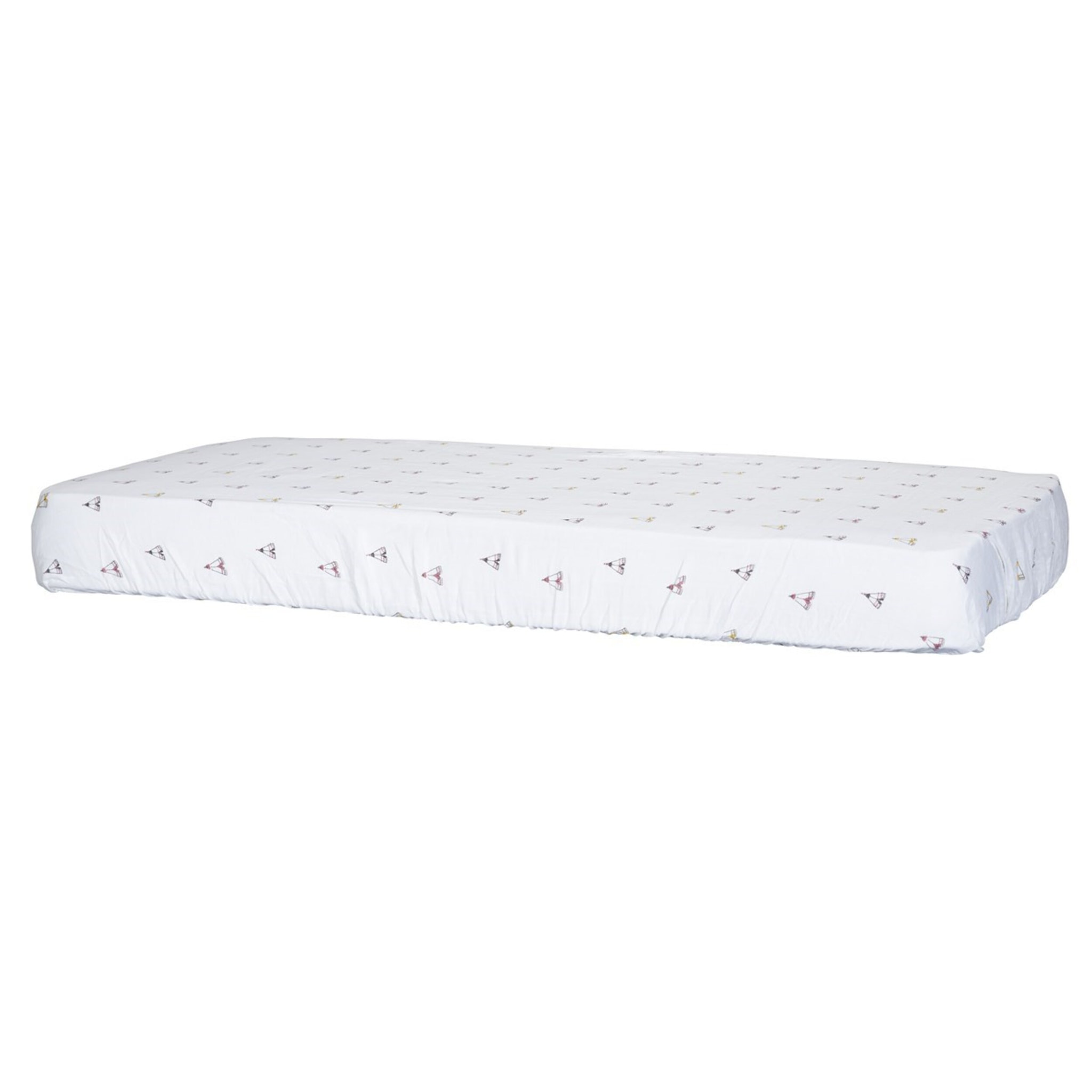 Lot de 2 draps housse bébé en coton bio blanc