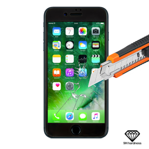 DAM VETRO TEMPERATO CON BORDI COLORATI IP7 PLUS / 8 PLUS 715 Cm. Colore nero