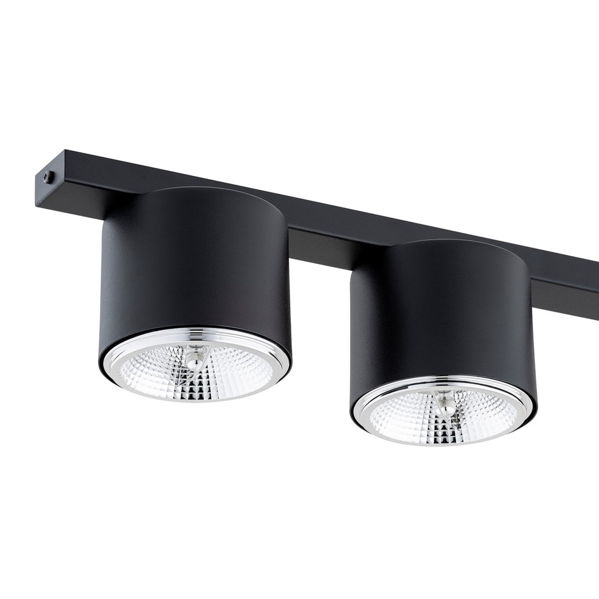 Faretto da soffitto Nano in acciaio nero
