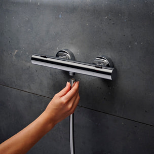 Mitigeur thermostatique douche C3 Ecostat Fine, Chromé