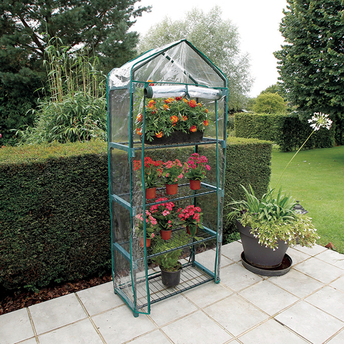 Invernadero De Balcon Balcony 4 1.58x0.7x0.3 M Verde