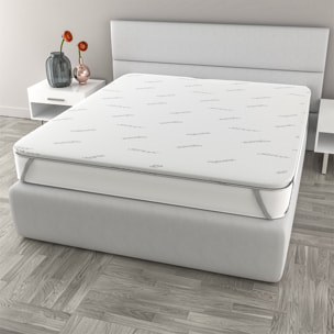 TOPPER VAULT CON FODERA SILVER MATRIMONIALE