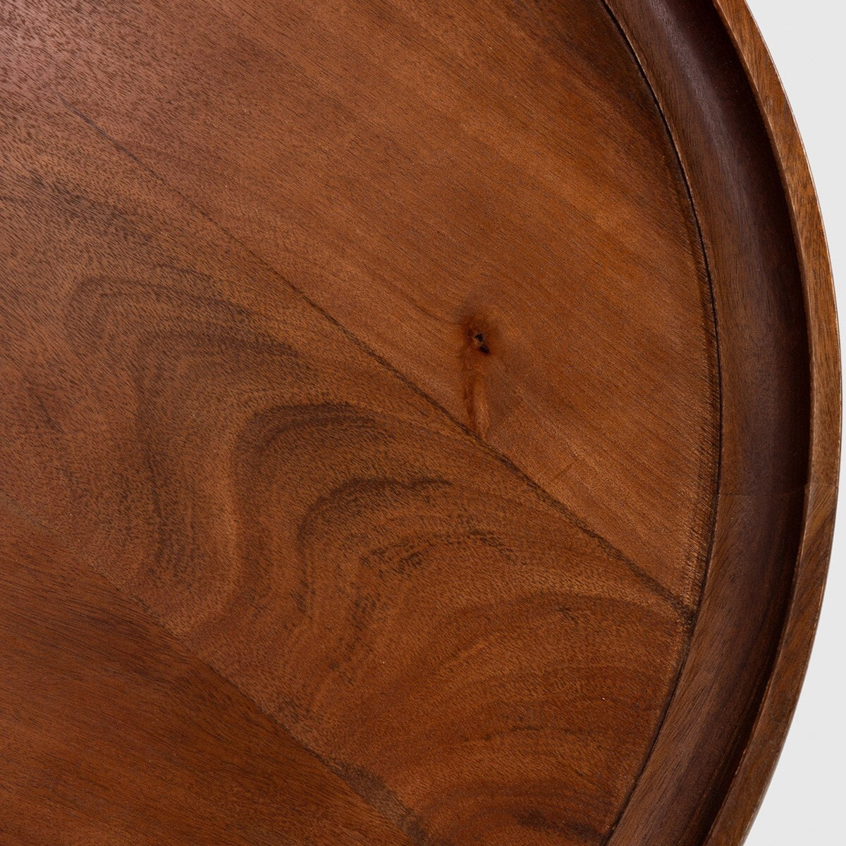 Table basse ronde en bois de manguier - DEVA