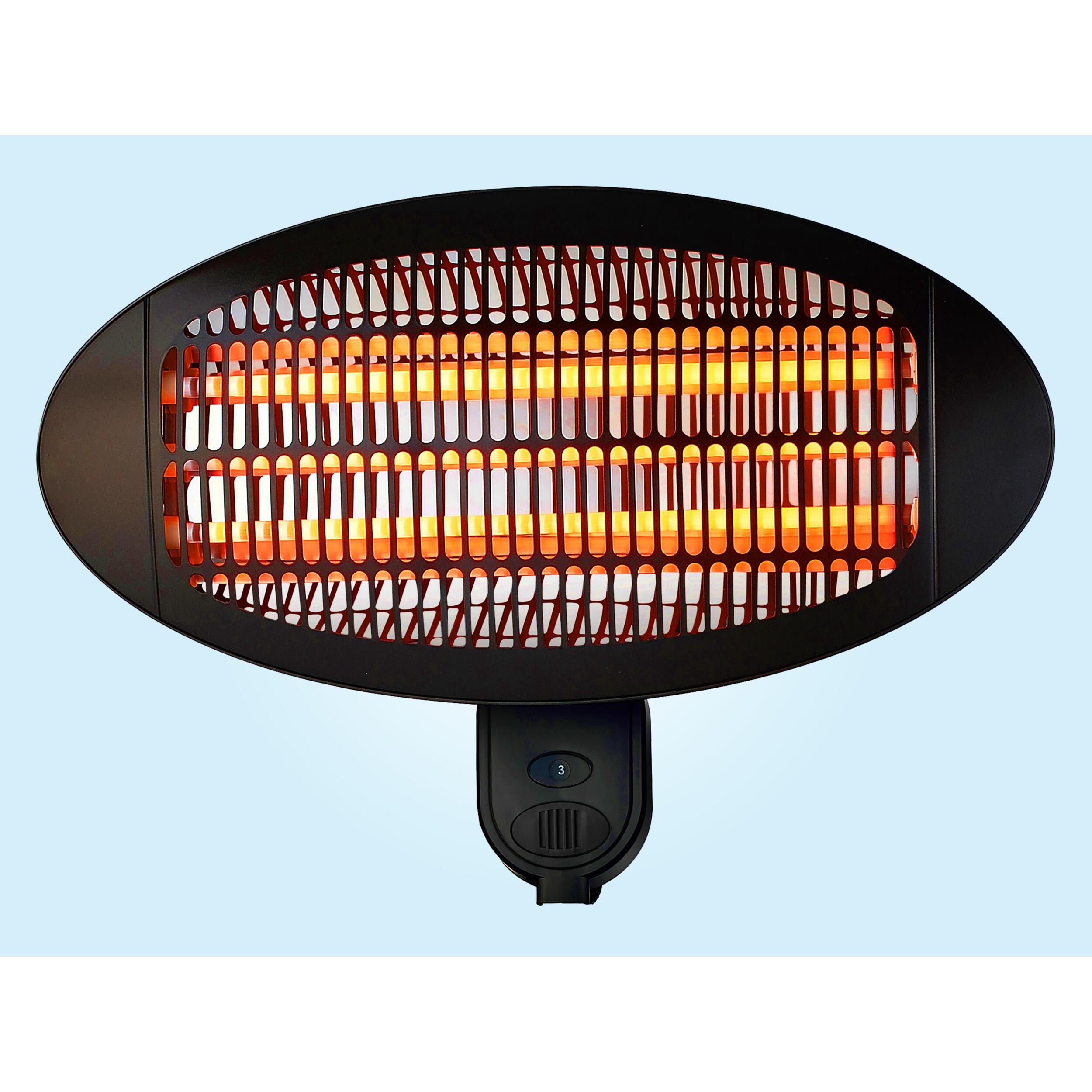 Calefactor halógeno exterior 3 potencias HEATY EX2000 WALL PURLINE