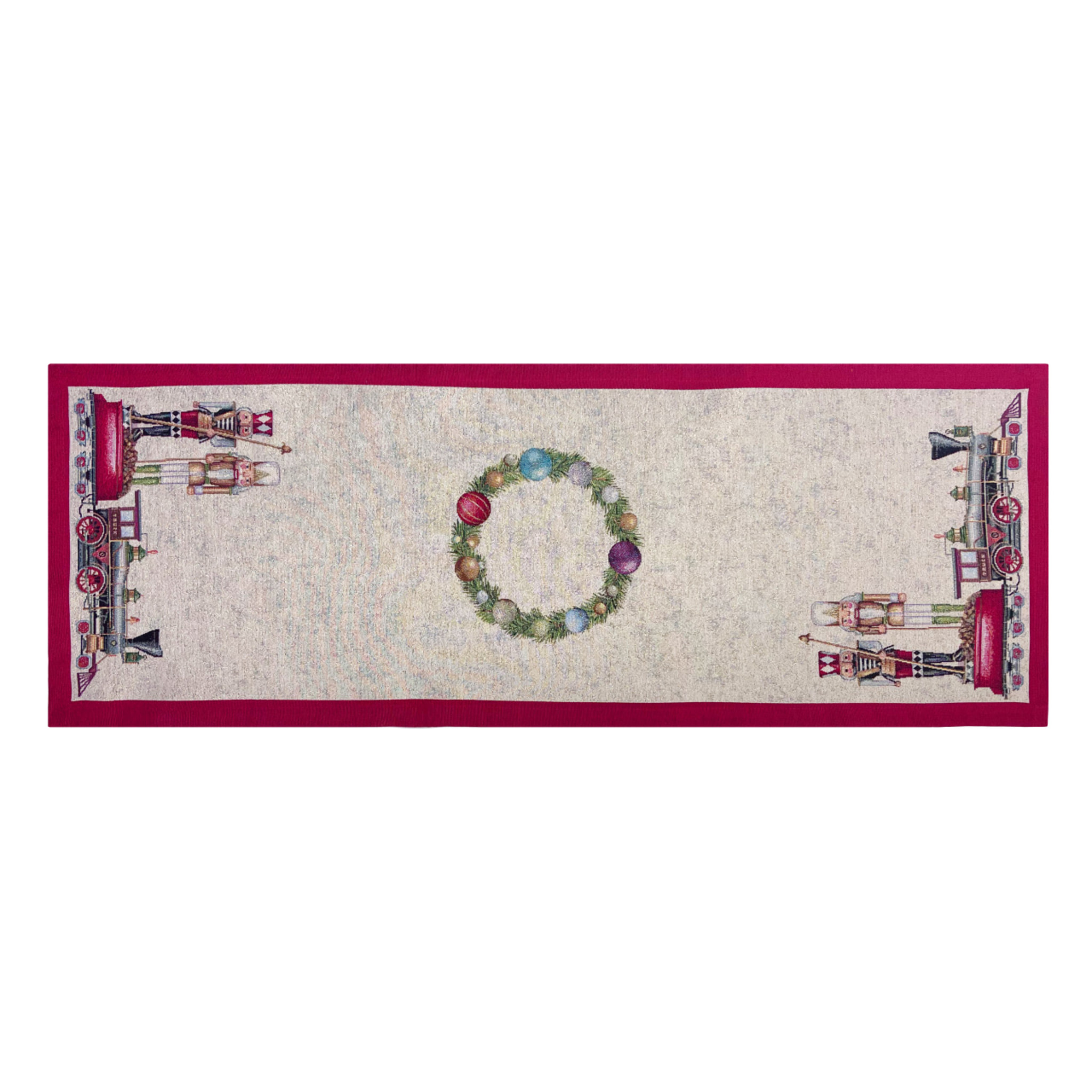 Runner Natalizio Tessuto Gobelin Disegno Soldatino 45x140