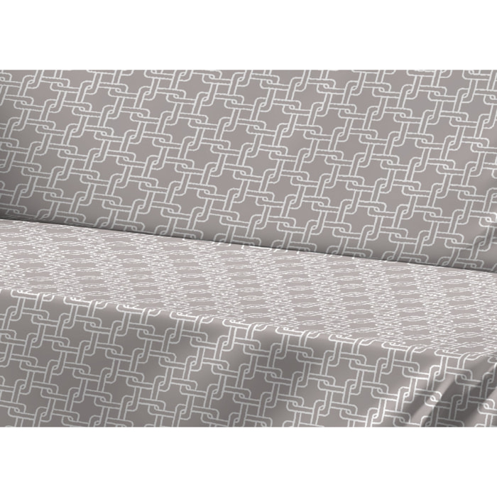 Telo Arredo Multiuso In 100% Cotone Disegno Catena