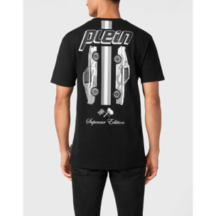 PHILIPP PLEIN Camiseta de cuello redondo y manga corta RACING