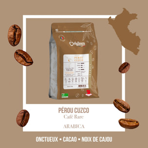 Café rare BIO - Pérou Cuzco - Expresso 250g