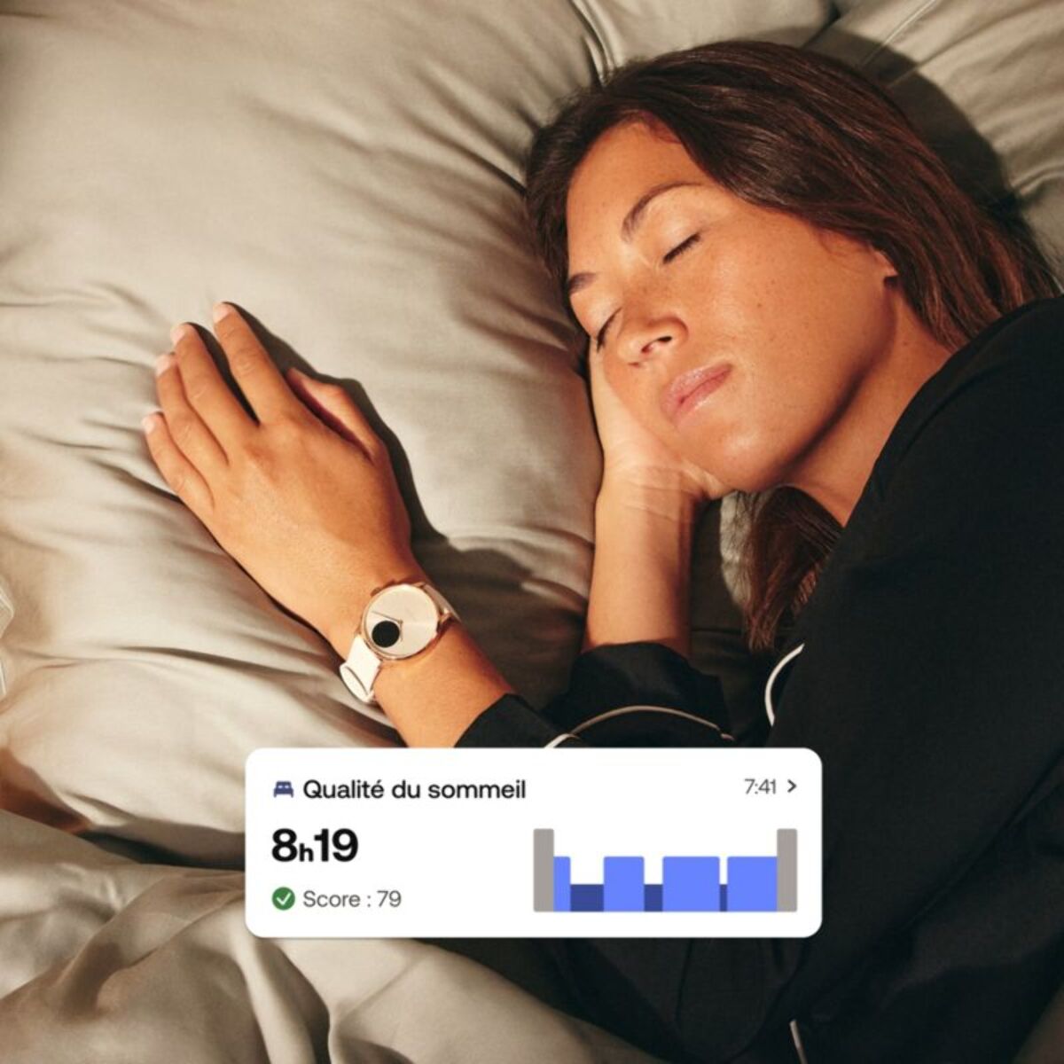 Montre santé WITHINGS Scanwatch Light Rose Gold