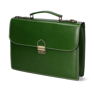 Borsa da lavoro unisex - Modello Dafne - Vera pelle - 38.0 x 28.0 x 8.0 cm