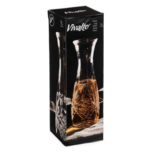 DAM BROCCA INTAGLIATA ROMBO SENZA MANICO 1000ML 10x10x28 Cm. Colore trasparente