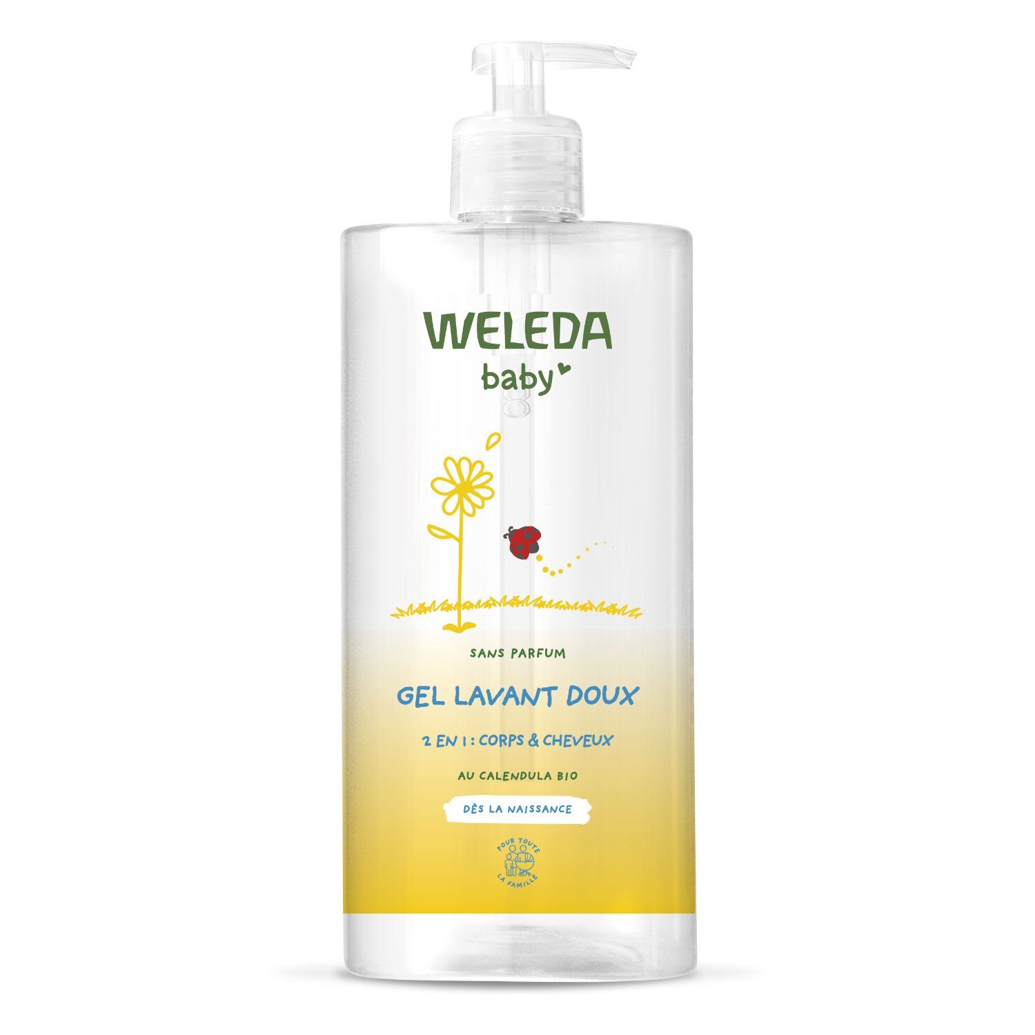 WELEDA - Gel lavant doux Calendula sans parfum - 750 ml