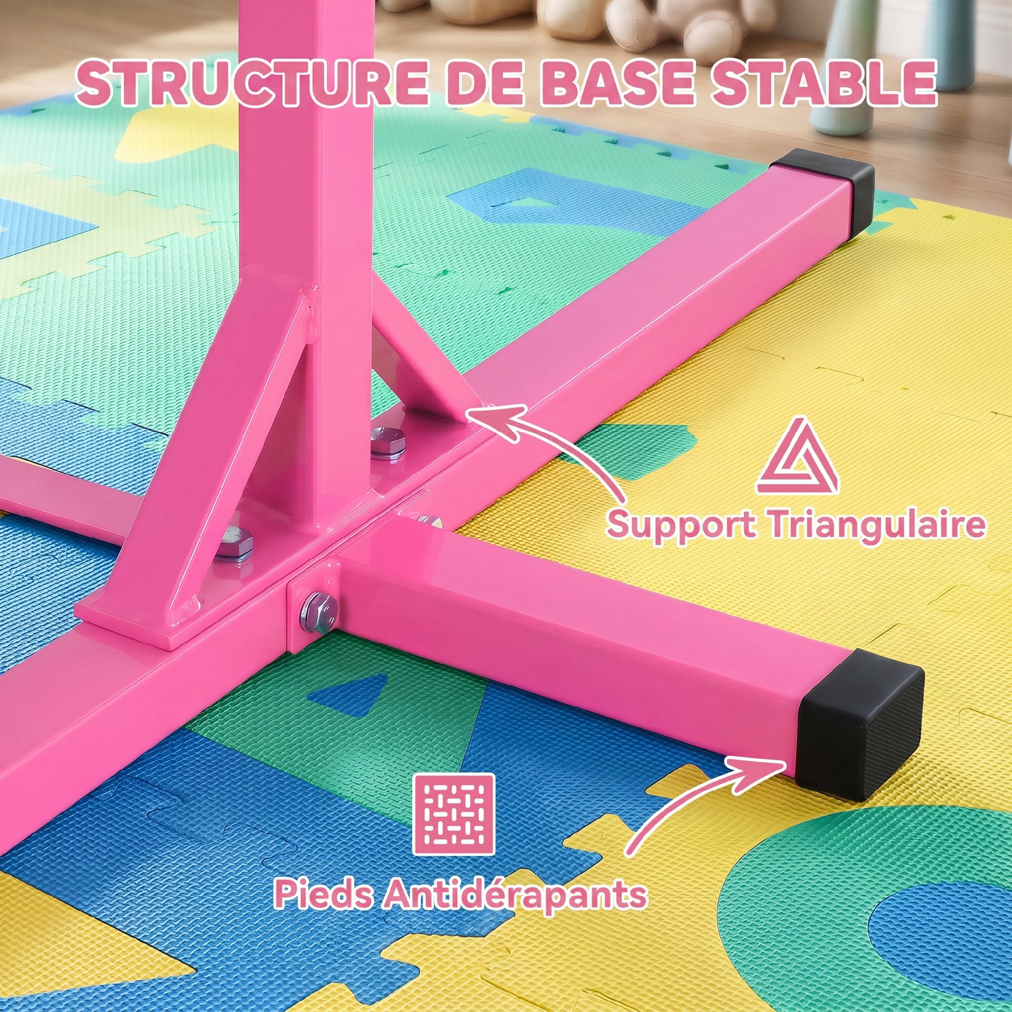 Barre fixe de gymnastique enfant hauteur