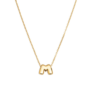 Collana Hailey Letter Acciao Placcato Oro