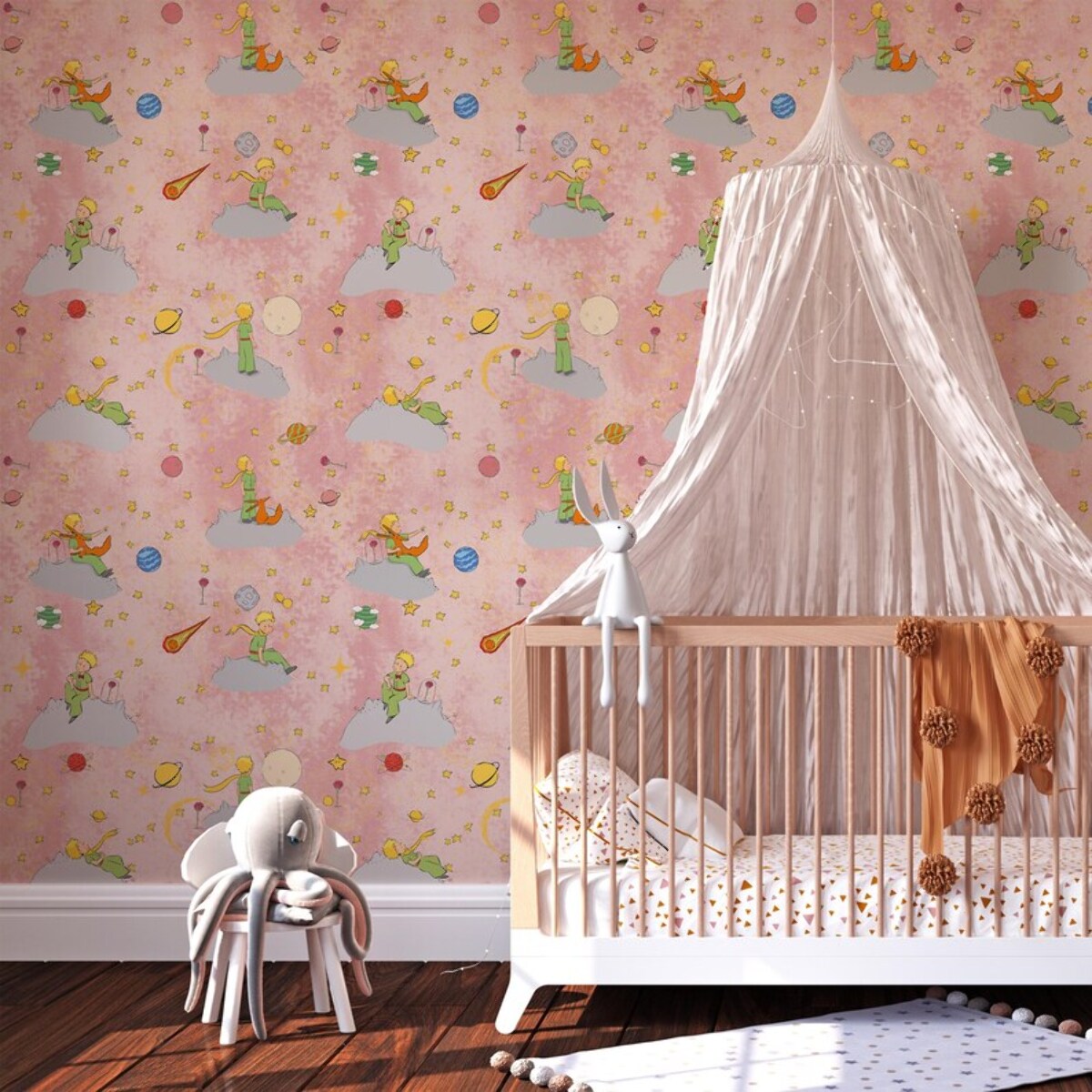 Carta da Parati Ufficiale Il Piccolo Principe Spazio Rosa