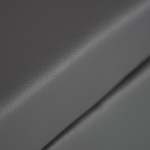 Canapé panoramique convertible simili SCOTT 4 places gris