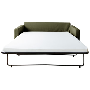 Canapé 3 places convertible vert BASTIEN