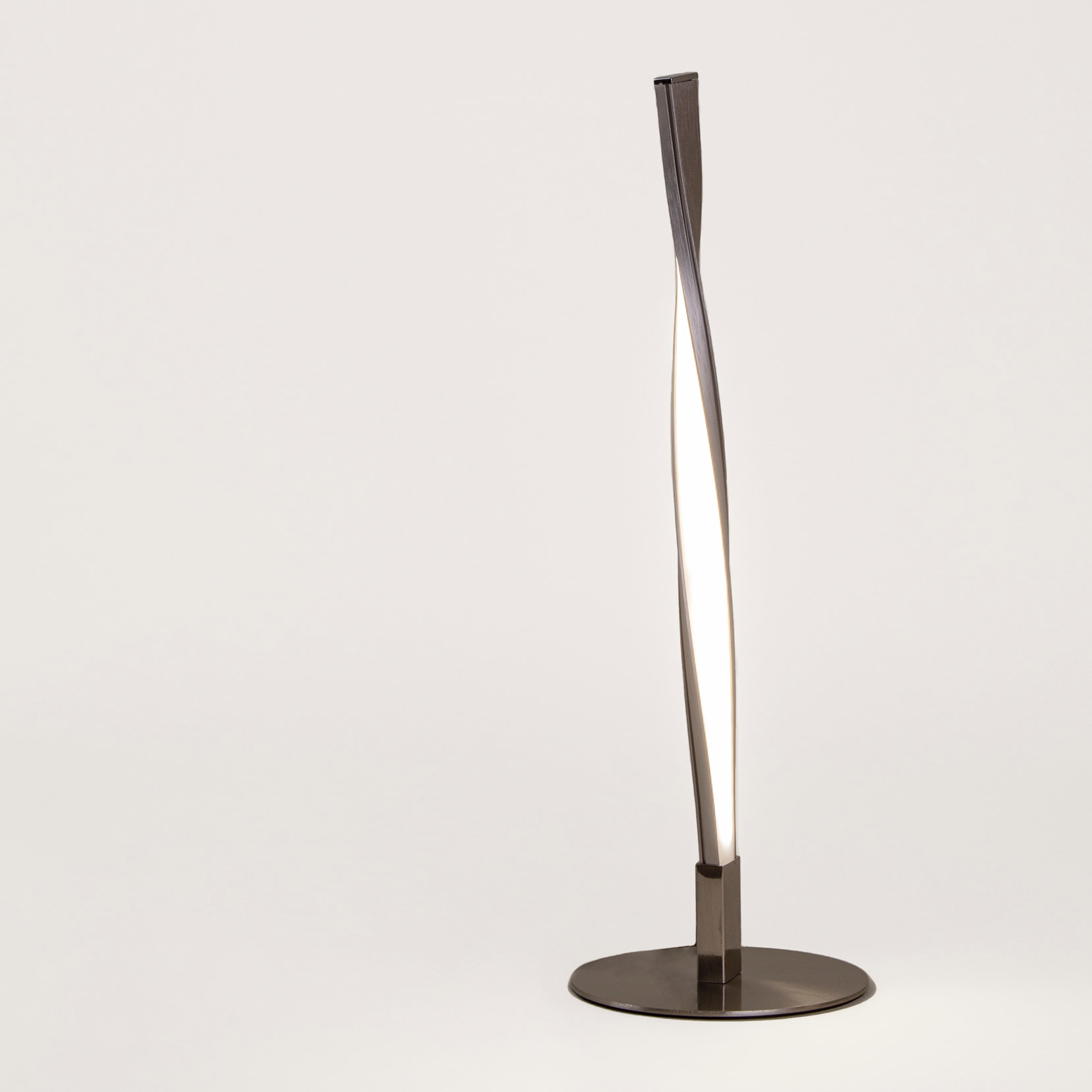 Forlight Sobremesa Benta LED 2.5W Blanco Neutro 4000K On-Off Níquel Satinado, Blanco Opal Lámpara de Mesa LED de Bajo Consumo