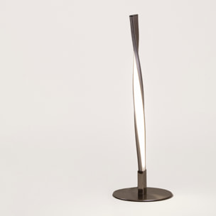 Forlight Sobremesa Benta LED 2.5W Blanco Neutro 4000K On-Off Níquel Satinado, Blanco Opal Lámpara de Mesa LED de Bajo Consumo
