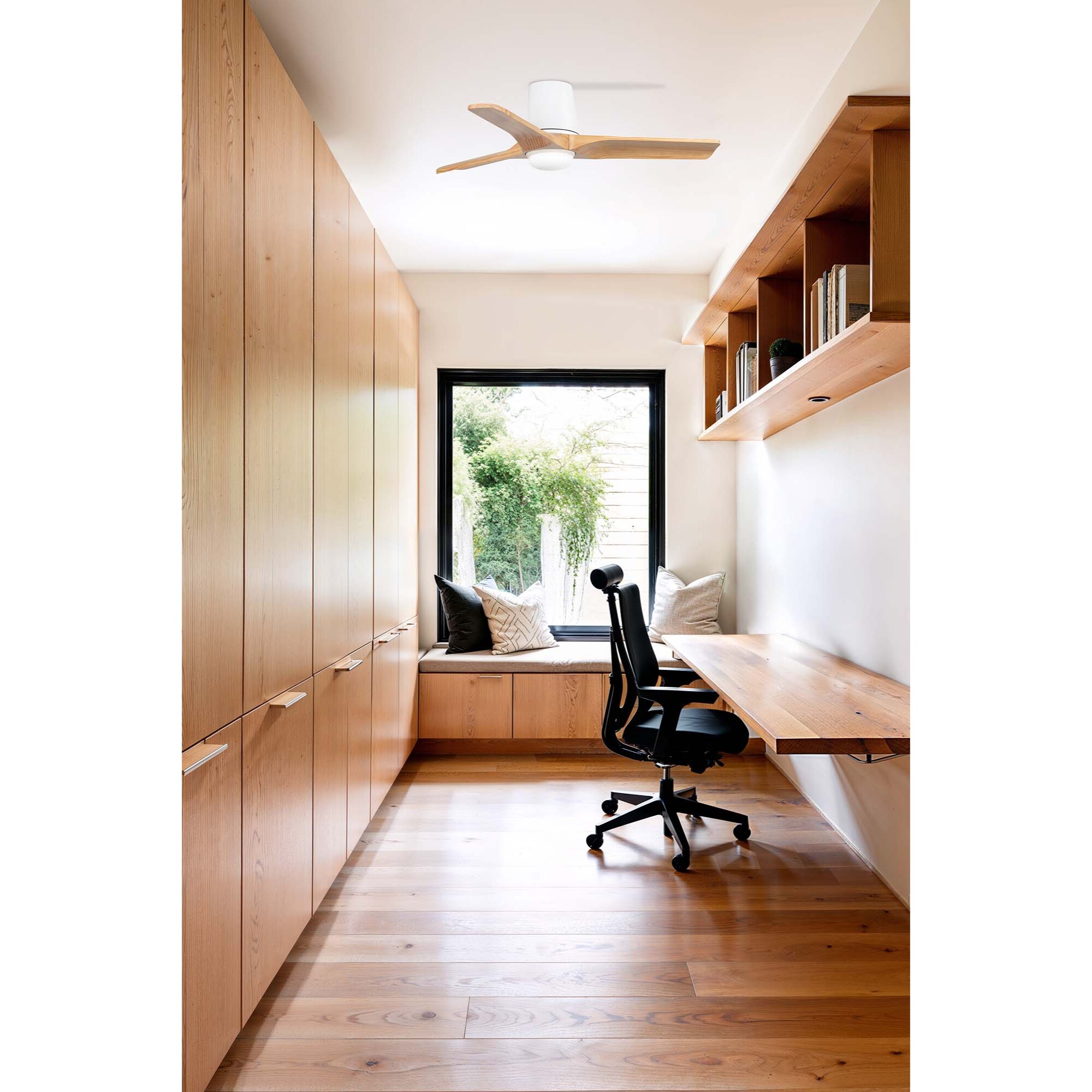 HEYWOOD TUB LED S Ventilateur de plafond blanc/pino