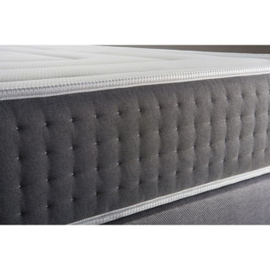 Matelas Vingt-Six - 26cm - Ressorts ensachés et mémoire de forme - Confort hôtelier - Soutien point par point