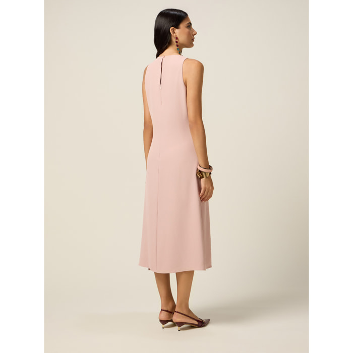 Oltre - Robe avec nœud et boucle bijou - Rose