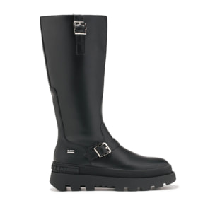Botas de Mujer Corte Alto All Track Biker Negro