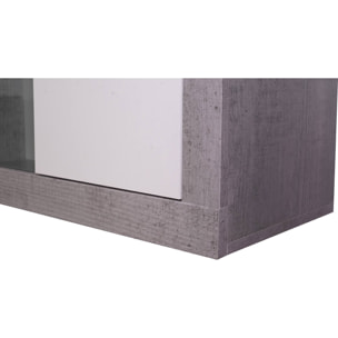 Parete attrezzata soggiorno, 293 x 44 x 144, Cemento
