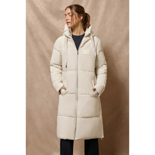Giaccone Buenos Aires beige con cappuccio fisso e dettagli Polo Club
