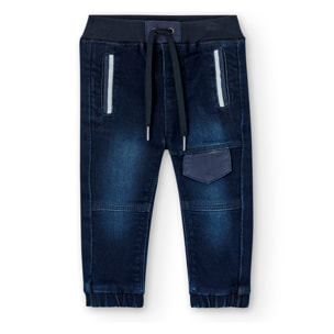 Pantalón denim punto de bebé -BCI