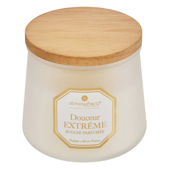 Bougie parfumée Elisa vanille - cardamome - poudre de cacao transparent 200g