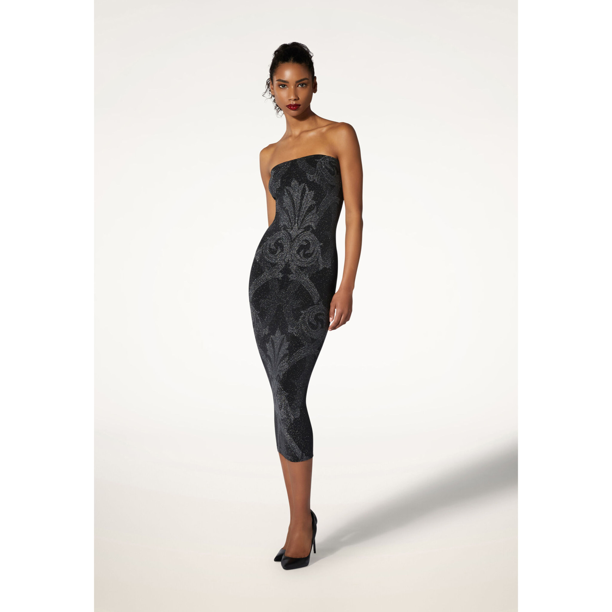 Vestito Metallic Jacquard Dress