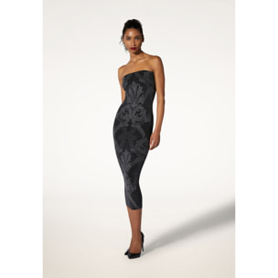 Vestito Metallic Jacquard Dress