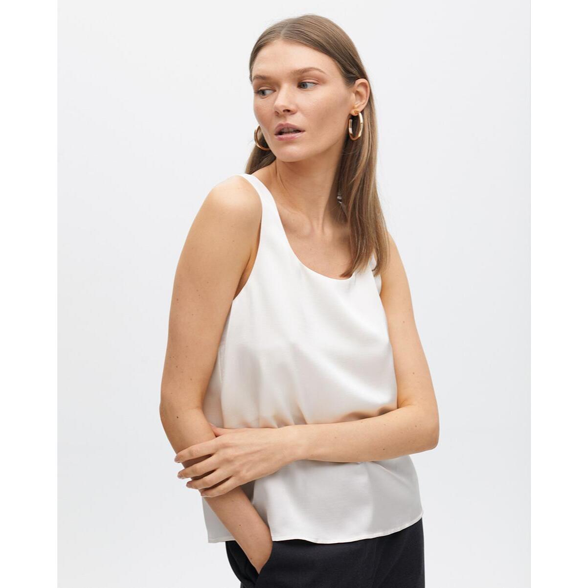 Top Basico con Spalline Larghe