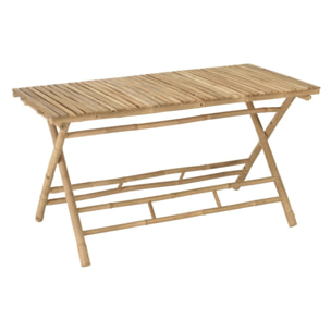 VITAL - Table à manger pliante en bambou 140x70cm